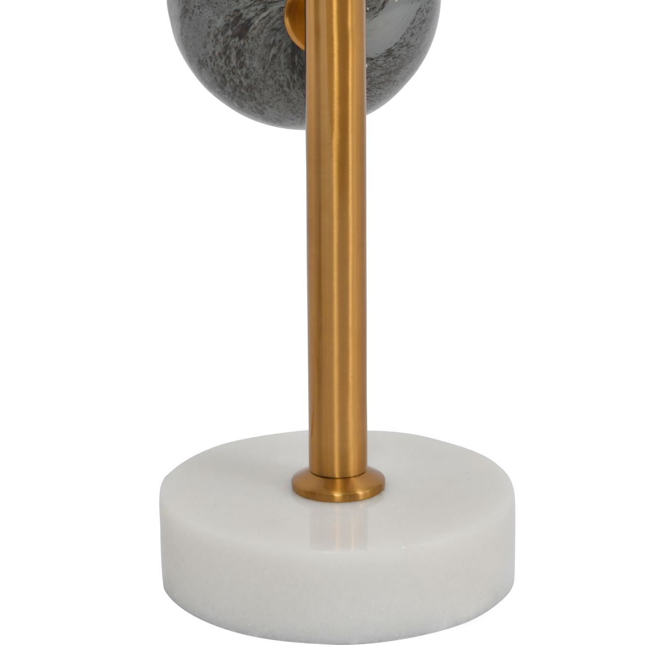Constellation Bronze & White Marble Orb Table Lamp